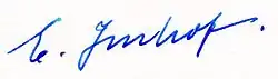 signature d'Eduard Imhof