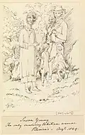 Dessin original de Teraura (Susan Young), réalisé par Edward Fanshawe en 1849.