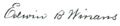 Signature de Edwin Winans
