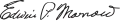 Signature de Edwin P. Morrow