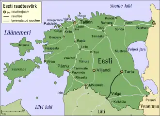 Image illustrative de l’article Ligne de Tartu à Valga