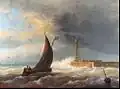 Binnenvaren van de haven (Egide Linnig)