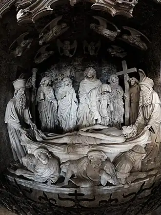 Le sépulcre, mise au tombeau du XVe&nbsp;siècle.