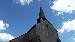 Pignon de la façade occidentale.