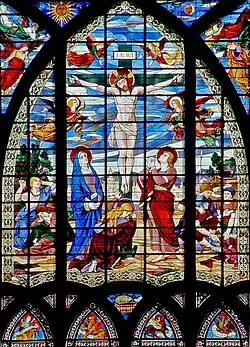 Vitrail de la Crucifixion (Tournel frères).
