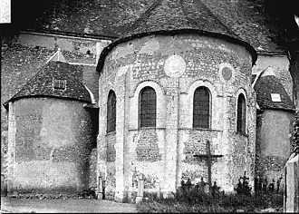 Abside de l'église Saint-Jean de la Chaîne, Châteaudun, Eure-et-Loir.