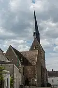 Vue latérale de l'église.