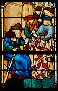 Verrière N°4 (détail) : Jacob et la tunique ensanglantée.
