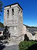Le clocher de l'église en juillet 2020.
