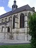 Verrières, contreforts et clocher