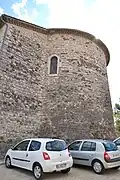 Chœur de l'église Saint-Martin vu de l'extérieur.