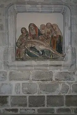 Église d'Ahun. Piétà du XVe&nbsp;siècle.
