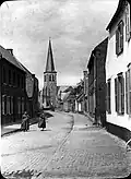 Arleux : Rue principale et Eglise à Arleux (Nord) avant 1914