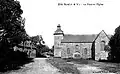L'église de Bovel au début du XXe&nbsp;siècle (carte postale).
