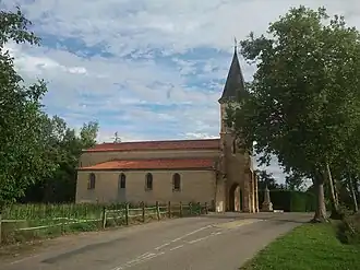 Vue depuis la D40.