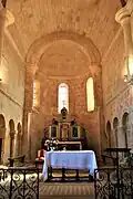 Chœur et abside romans de la collégiale de Pimbo