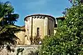 Chevet de la collégiale de Pimbo