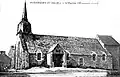L'église de Plédéliac au début du XXe&nbsp;siècle (carte postale).