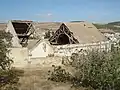 Vue sur la toiture.