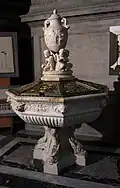 Fonts baptismaux dessinés par Huvé.