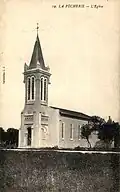 Vue de l'église dans les années 1920.