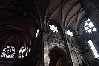 Voûte du bras sud du transept
