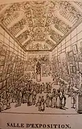Statue de Calloigne au Salon de Gand en 1820
