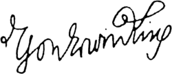 Signature de Egon Erwin Kisch