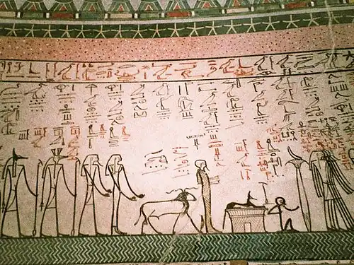 Dessins schématisés de la chambre mortuaire de Thoutmôsis&nbsp;III
