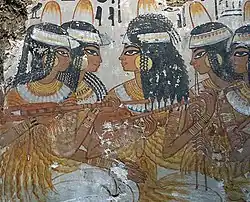 Musiciens jouant du luth.