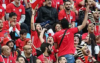 Supporteurs égyptiens