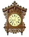 Horloge de chemin de fer pour une petite gare sur un dessin de Friedrich Eisenlohr&nbsp;(en), Kreuzer, Glatz & Co., ca. 1853/54 (Inv. 2003-081)
