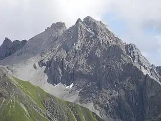 Vue depuis l'Ansbacher Hütte.
