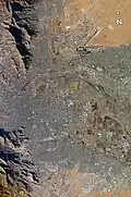 El Paso vue de l’espace.