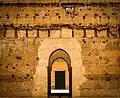Un passage jaune-marron dans le palais El Badi, janvier 2020.