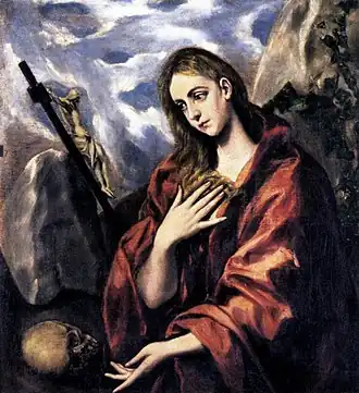 Marie Madeleine pénitente(1587 – 1597),109&nbsp;×&nbsp;96&nbsp;cm,Museo Cau Ferrat, Sitges.