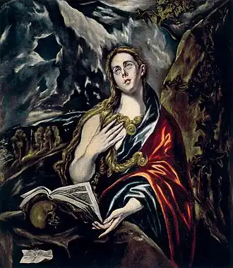 Marie Madeleine pénitente(1605 – 1610),118&nbsp;×&nbsp;105&nbsp;cm,collection privée.