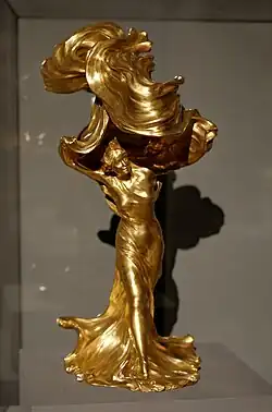 François-Raoul Larche, La Danseuse Loïe Fuller (1900), bronze.
