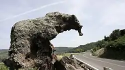 Le rocher de l'Éléphant en 2009.