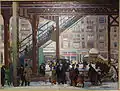 Elevated, Columbus Avenue, New York, 1916, New Britain Museum of American Art