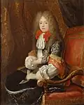 Philippe d'Orléans duc de Chartres, par Louis Ferdinand Elle, 1673.
