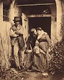 La peintre Elisabeth Jerichau-Baumann, son fils Harald Jerichau et le peintre Pietro Krohn (en).