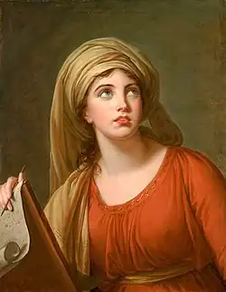 Étude de Lady Hamilton en sibylle – Collection privée