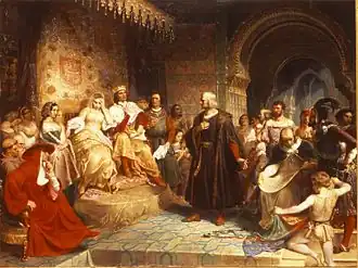 Columbus devant la Reine, 1843, Brooklyn Museum, New York