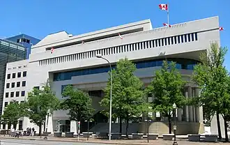 Vue de la mission diplomatique