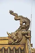 Sur un des temples de Jinding du mont Emei, province du Sichuan (Chine).