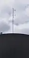 Château d'eau de Sornay, accueillant l'émetteur de Radio Bresse (vue rapprochée sur l'antenne).