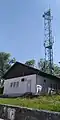 Émetteur de FC Radio pour le Plateau d'Hauteville, hébergé sur un relais de France Télécom.