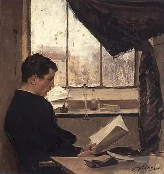 Autoportrait, Émile Friant, 1885.