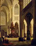 Intérieur d'une église (1855).